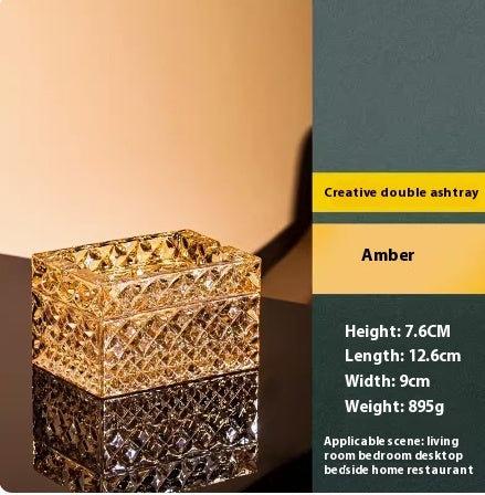 Bohemian Crystal Ashtray For Men's Gifts