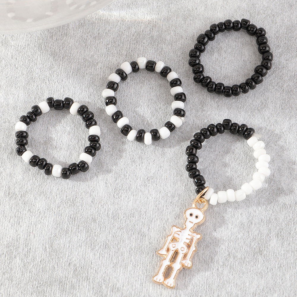 Small Gifts Creative Elastic Rice Bead Ring