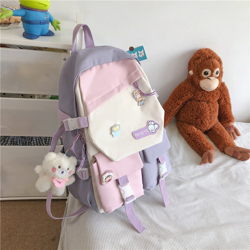 Student Campus Fashion Versatile Backpack