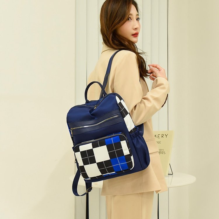 Fashion Ladies Oxford Cloth Casual Backpack