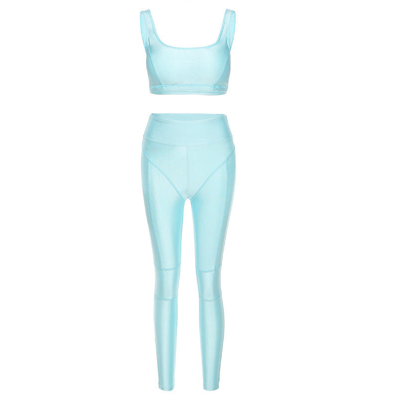 Women's fashion tight yoga clothes suit