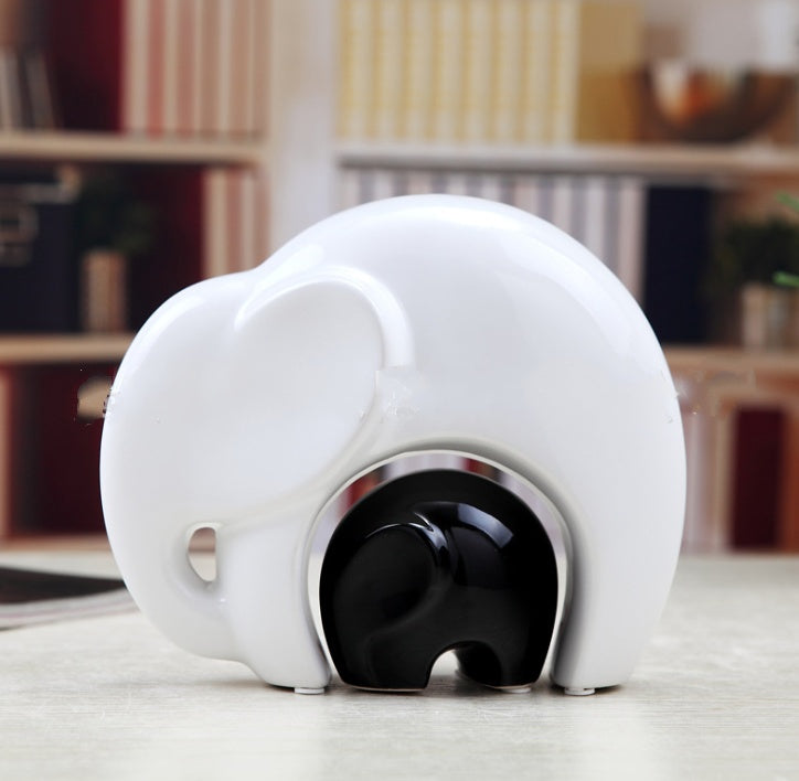 Ceramic Crafts Fashion Ceramic Gifts Ceramic Decorations Wedding Gifts Mother and Child Elephant