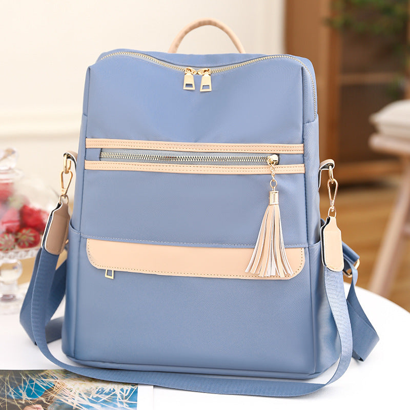 Women's Fashion Casual Simple Tassel Backpack