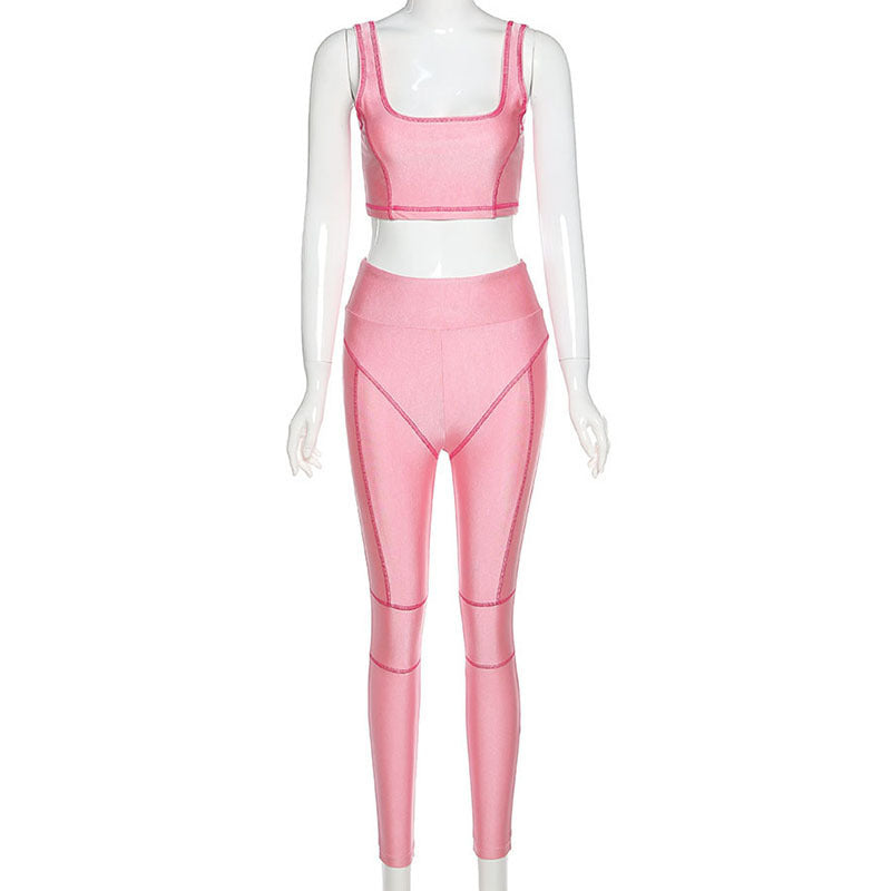 Women's fashion tight yoga clothes suit
