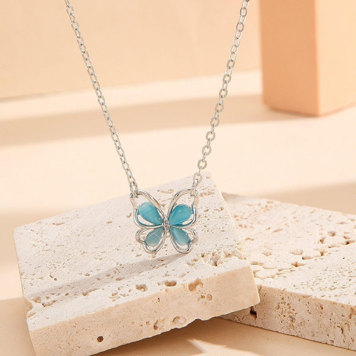 Fashion Multicolor Butterfly Pendant Accessories Necklace
