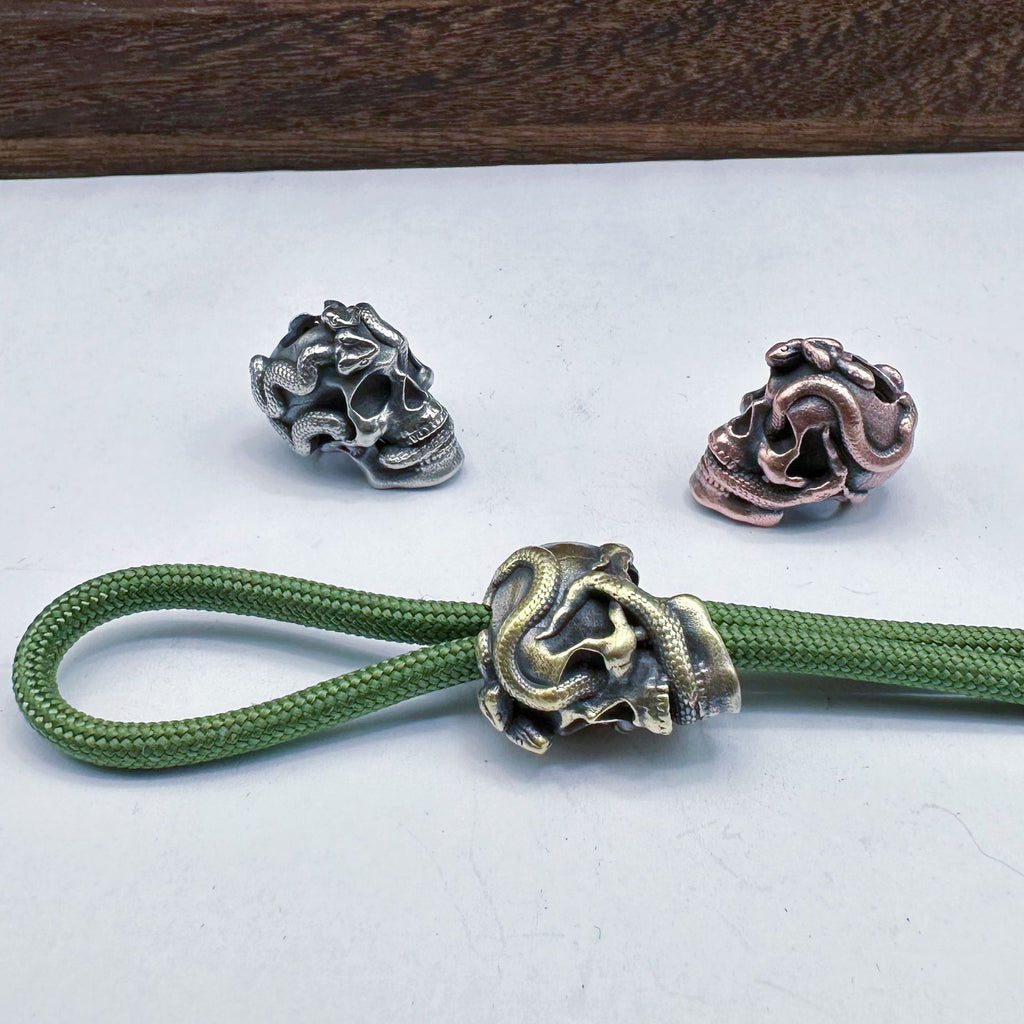 Fashion Double Snake Skull Pendant Accessories