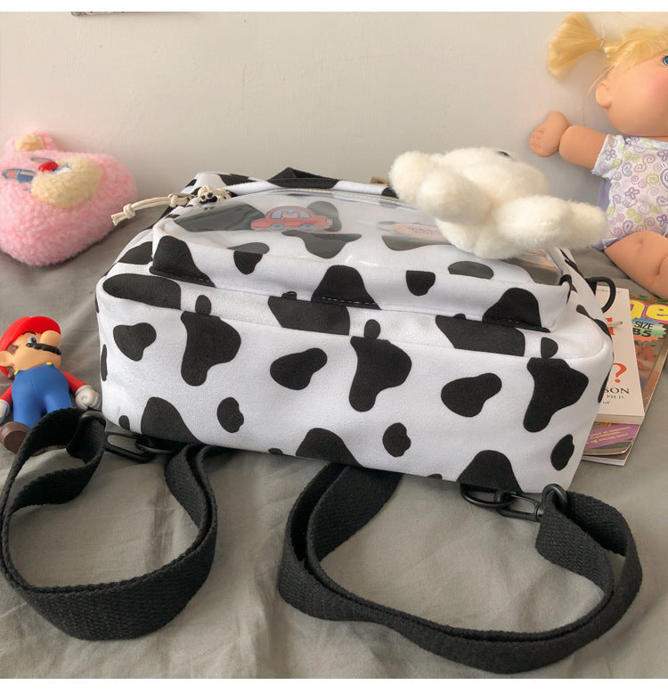 Cow Pattern Shoulder Bag Fashion Backpack