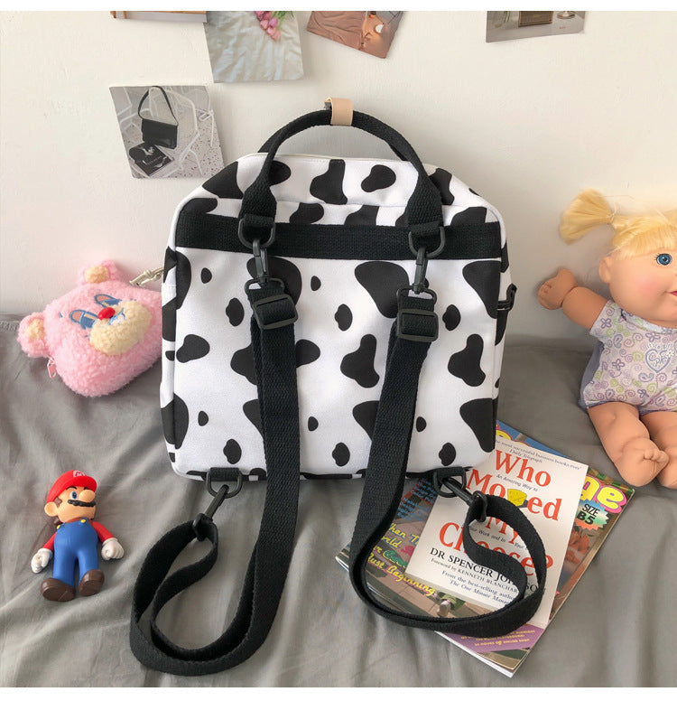 Cow Pattern Shoulder Bag Fashion Backpack