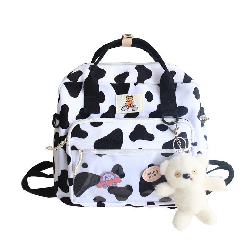 Cow Pattern Shoulder Bag Fashion Backpack