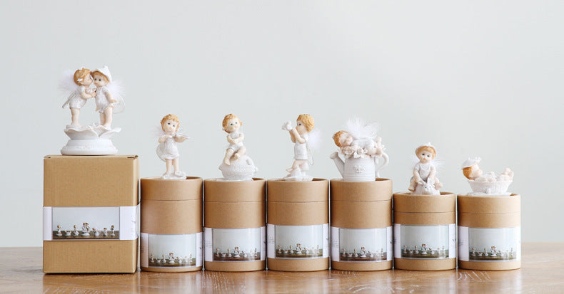 European Style Home Accessories Angel Ornaments Creative Resin Crafts Gifts Gifts Children Cartoon Ornaments Wholesale