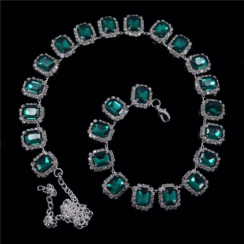 All-match Full Of Diamond Fashion Elements Colorful Diamond Jewelry