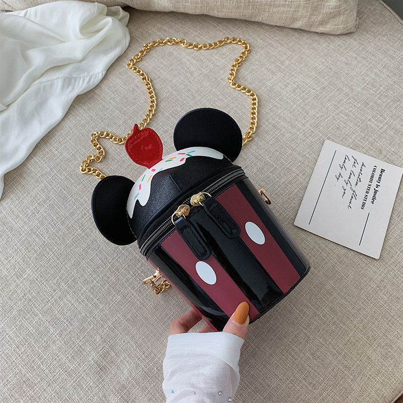 Fashion cylindrical bucket bag