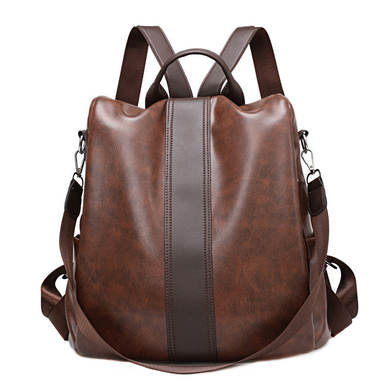 Women's Fashion Soft Leather Backpack