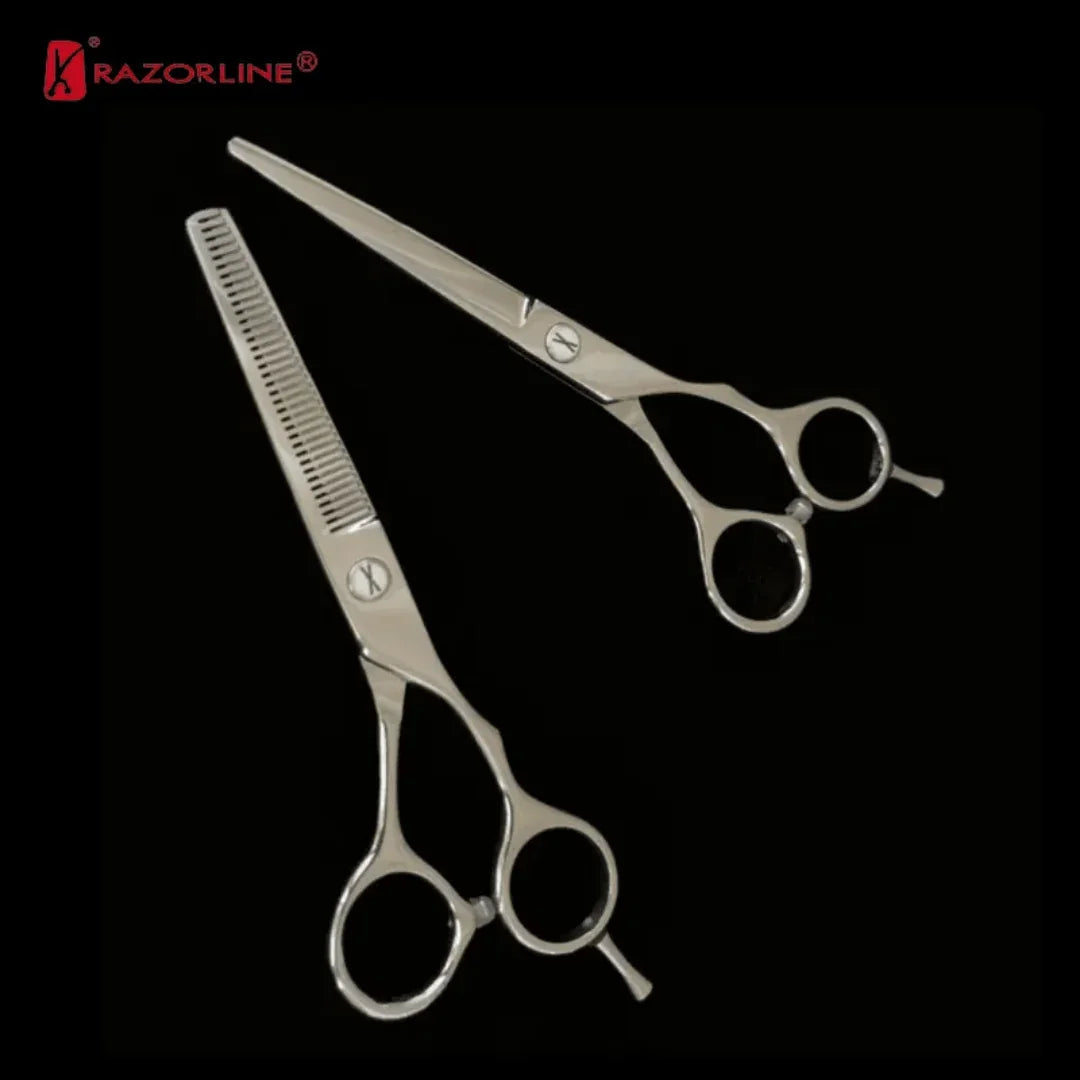 hiustenleikkaussakset RK062+RK062TC Ammattilainen razorline haircut scissors