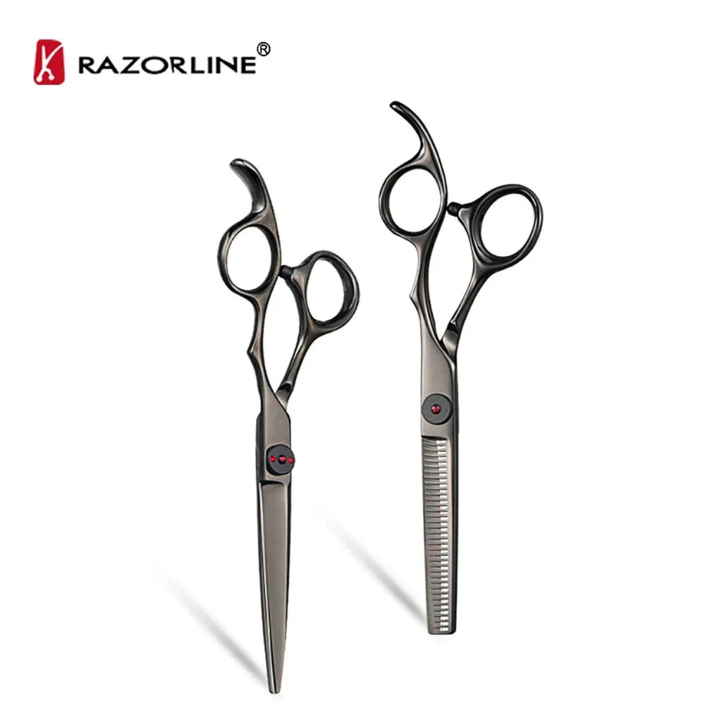 Ammattimainen setti hiustenleikkuu sakset 6 inch CK72B 440C professional hair cutting scissors