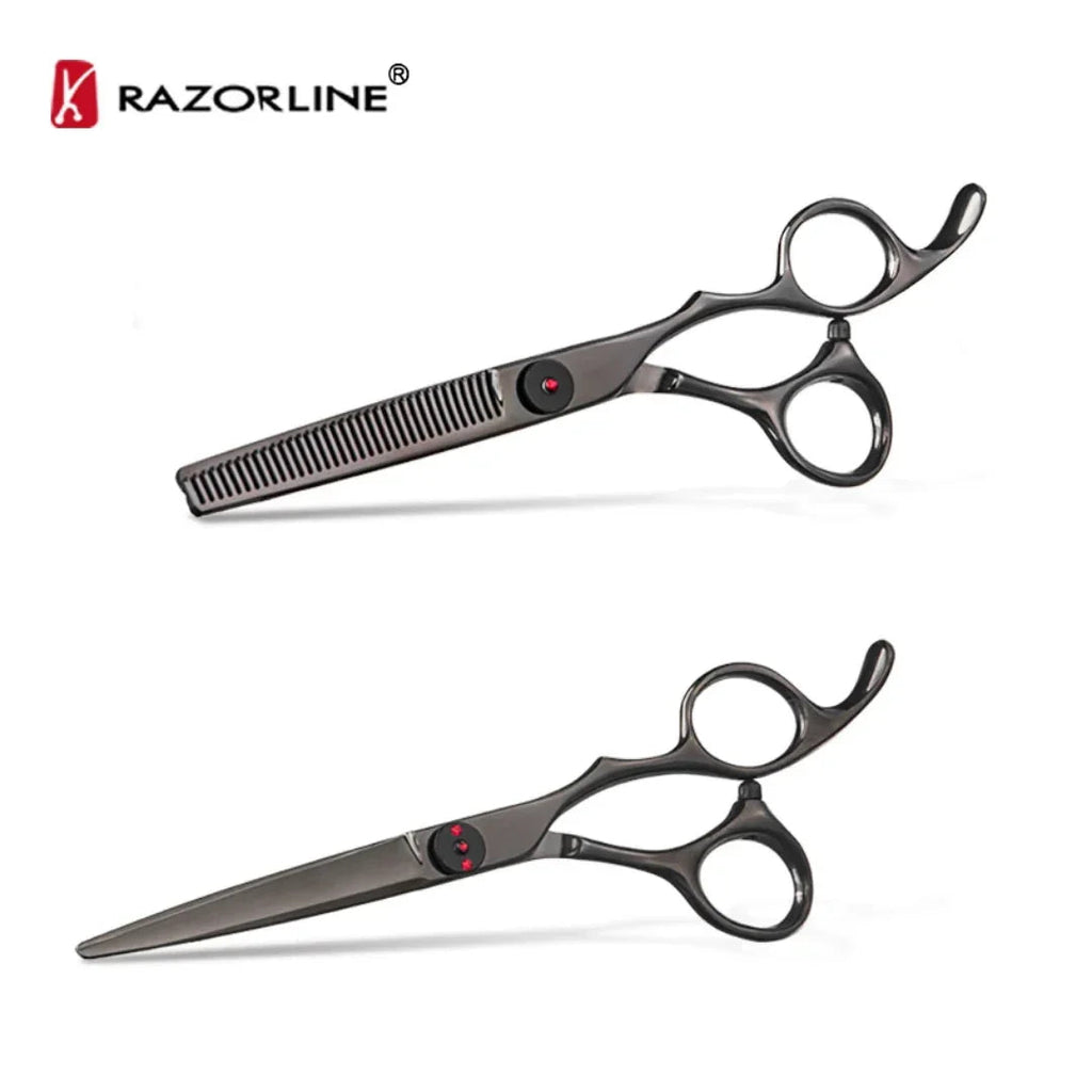 Ammattimainen setti hiustenleikkuu sakset 6 inch CK72B 440C professional hair cutting scissors