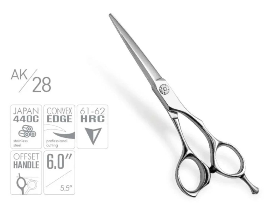ammattimainen hiustenleikkaussakset AK28 terävät terät professional haircut scissors