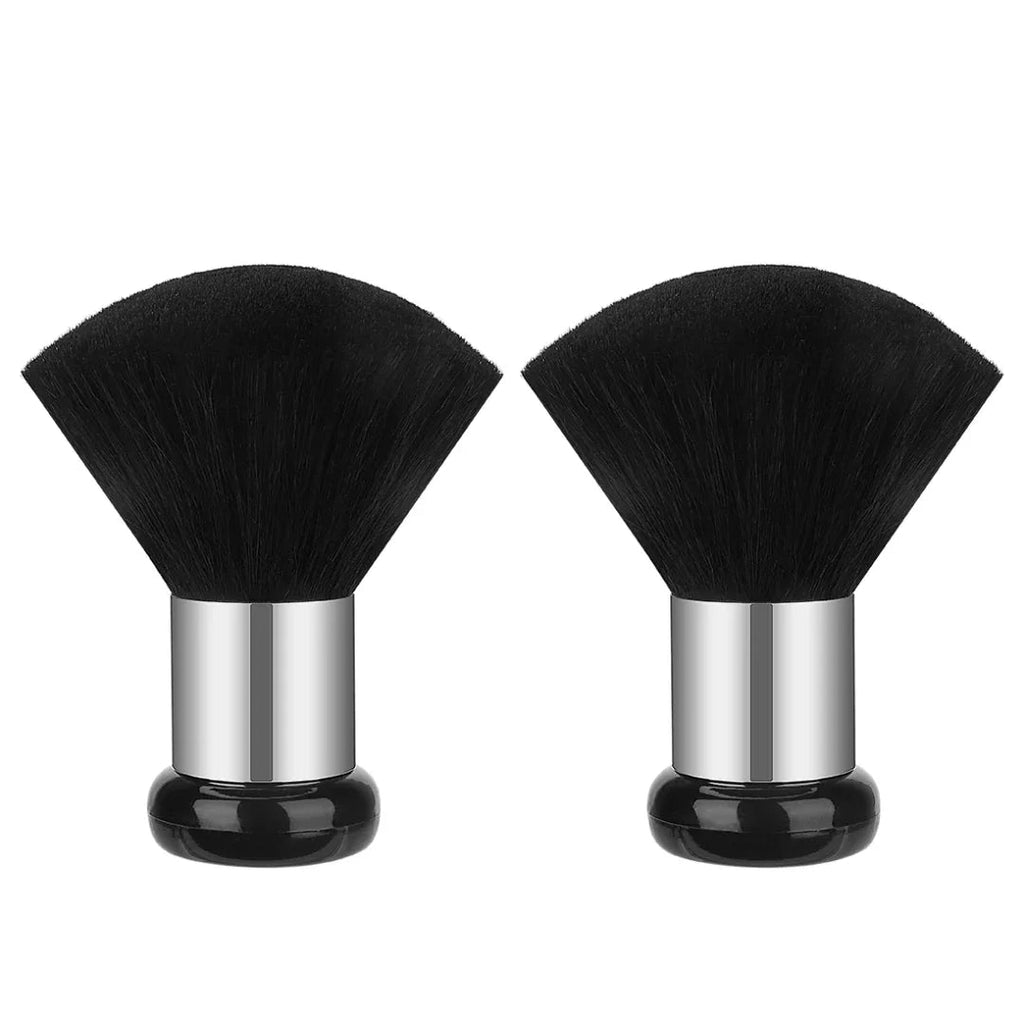 Musta kaulaharja puisella kahvalla neck brush for hair salon