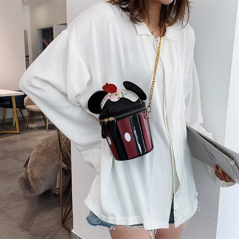Fashion cylindrical bucket bag