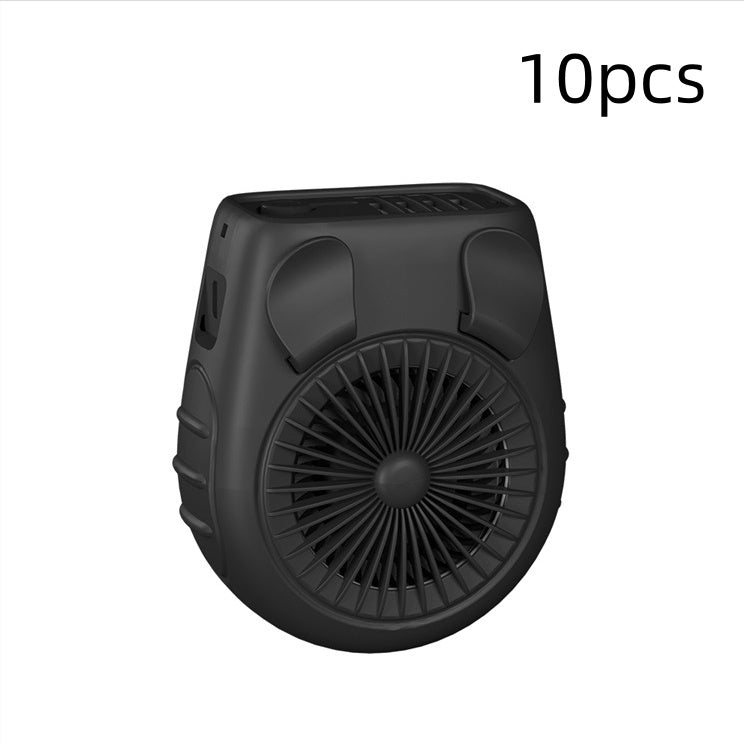 Small Carry-on Waist Hanging Fan, Rechargeable Mini Hanging Neck Fan
