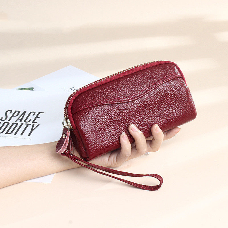 Women's Fashion Simple Leather Long Wallet