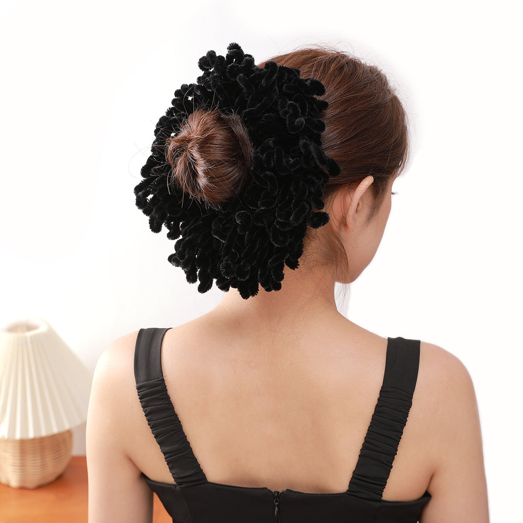 Women's Fashion Gold Velvet Ethnic Hair Accessories