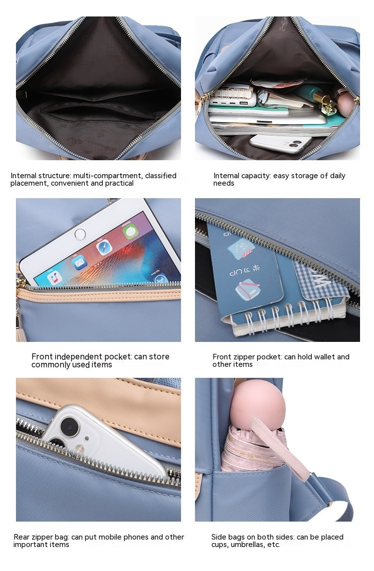 Women's Fashion Casual Simple Tassel Backpack