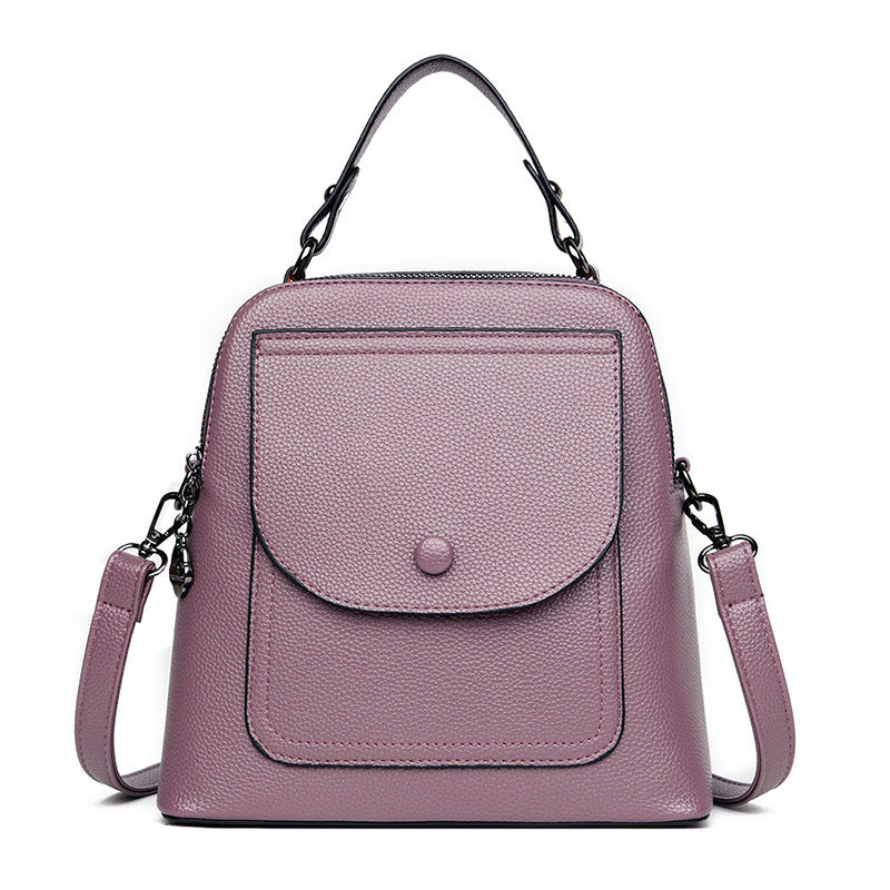 Vintage Leather Women's Fashion Multipurpose Backpack