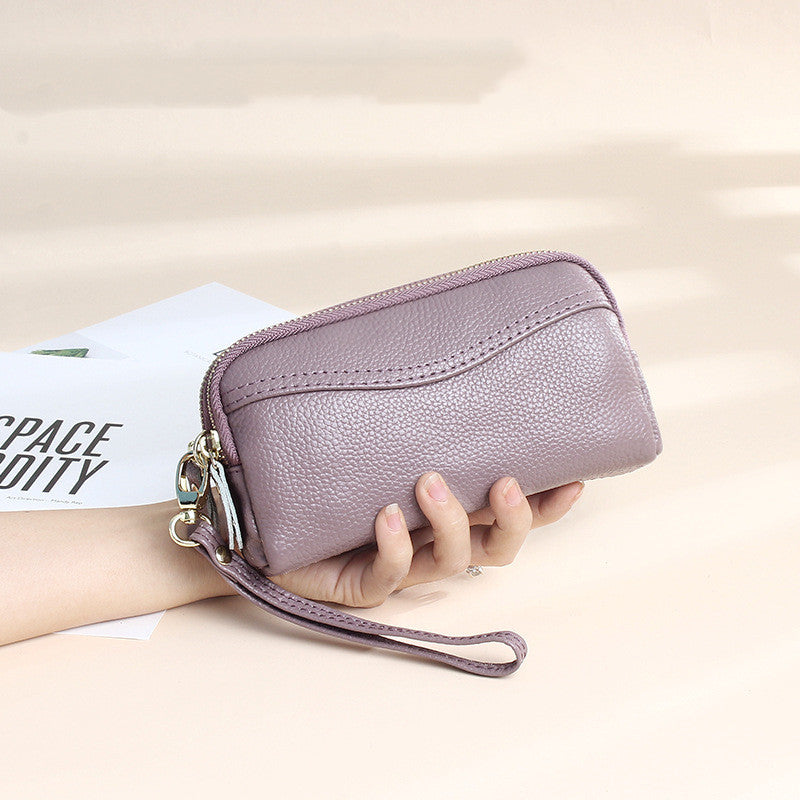 Women's Fashion Simple Leather Long Wallet