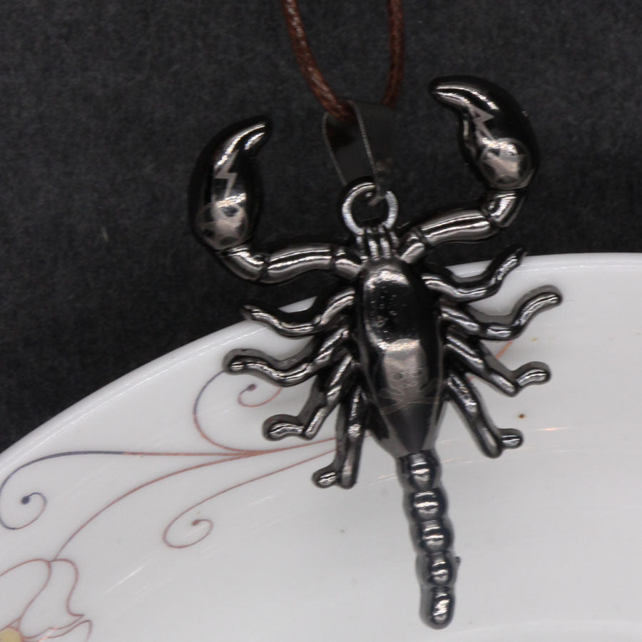 Fashion Personality Titanium Steel Scorpion Pendant European And American Foreign Trade Trend Jewelry