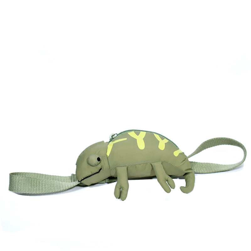 Cartoon Cute Green Lizard Bag Chameleon Children's Bags