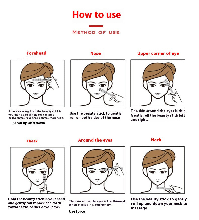 Germanium Particles Roller Beauty Massage Instrument Eye Beauty