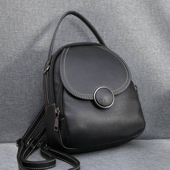 Ladies Fashion Leather Backpack