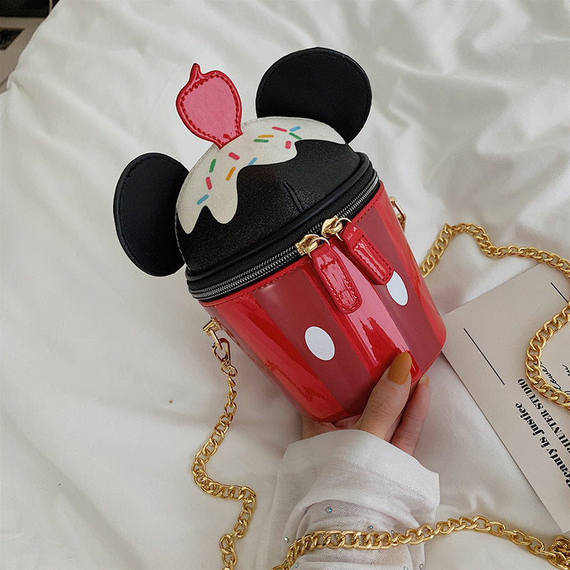 Fashion cylindrical bucket bag