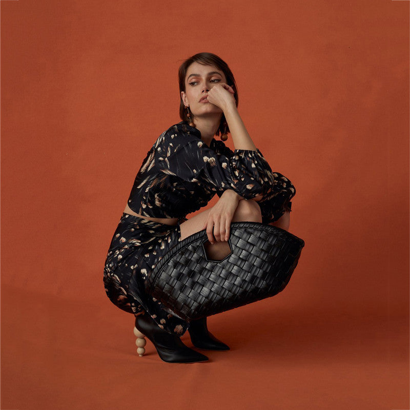 Women's Fashion Personality Temperament Woven Handbag