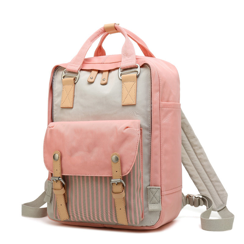 Fashion Stripe Casual Computer Backpack