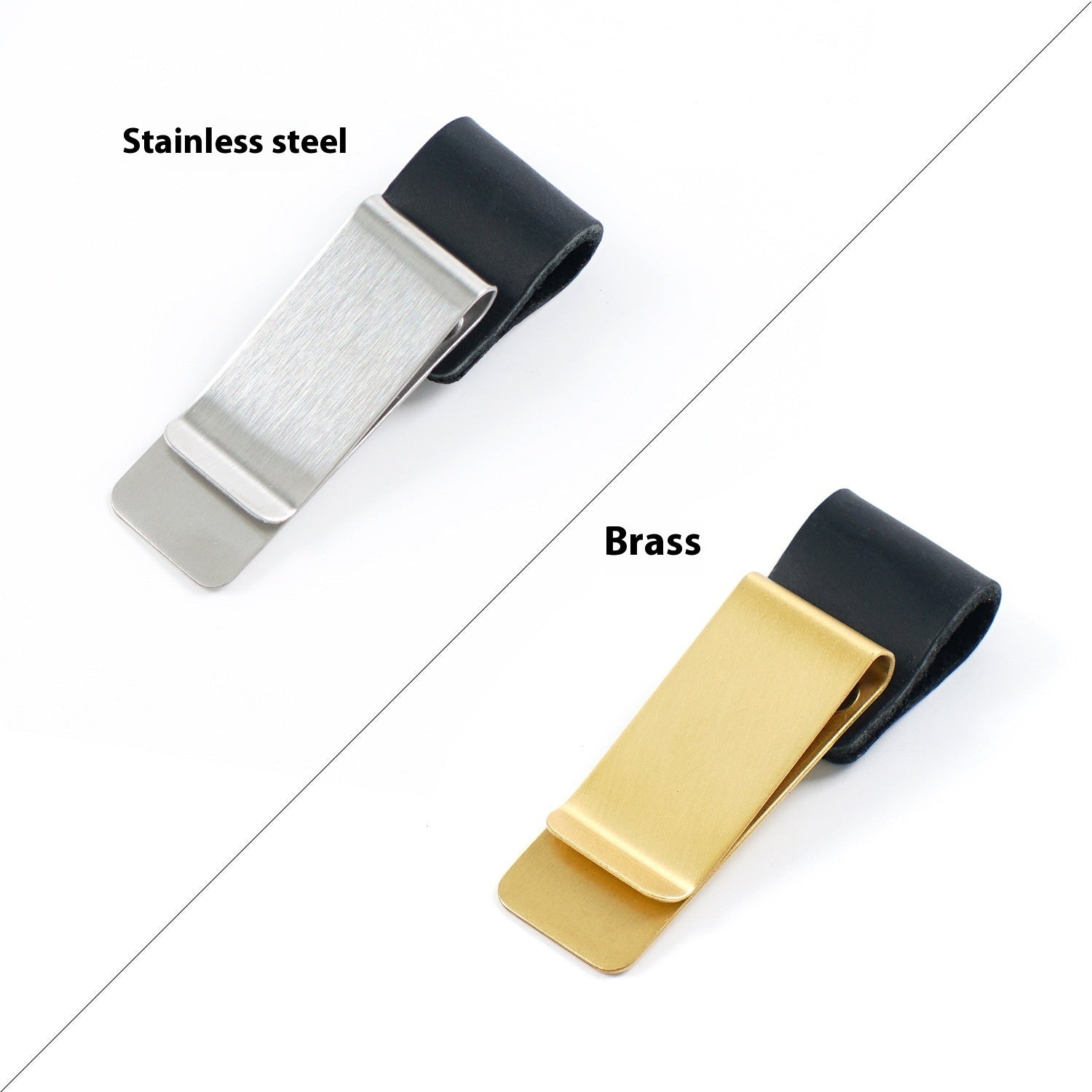 Wallet Metal Leather Vintage Notebook Accessories Bookmark Pen Holder