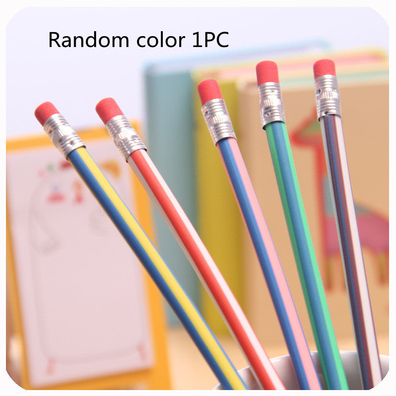 Colorful Creative Striped Soft Pencil Small Gifts