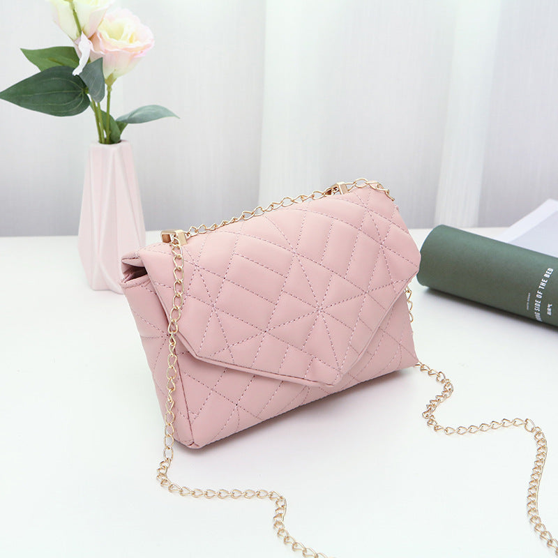 Fashion Lingge Women's Bag Embroidery Chain