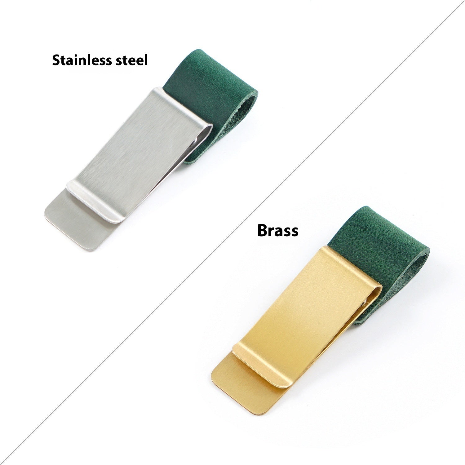 Wallet Metal Leather Vintage Notebook Accessories Bookmark Pen Holder