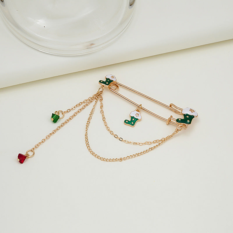 Brooch Fashion Clothing Accessories Chain Bell