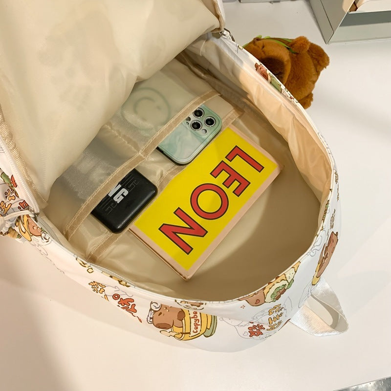 Fashion Personality Capabala Girlish Schoolbag