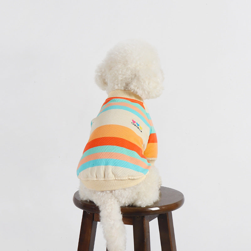 Fashion Colorful Striped Dog Clothes