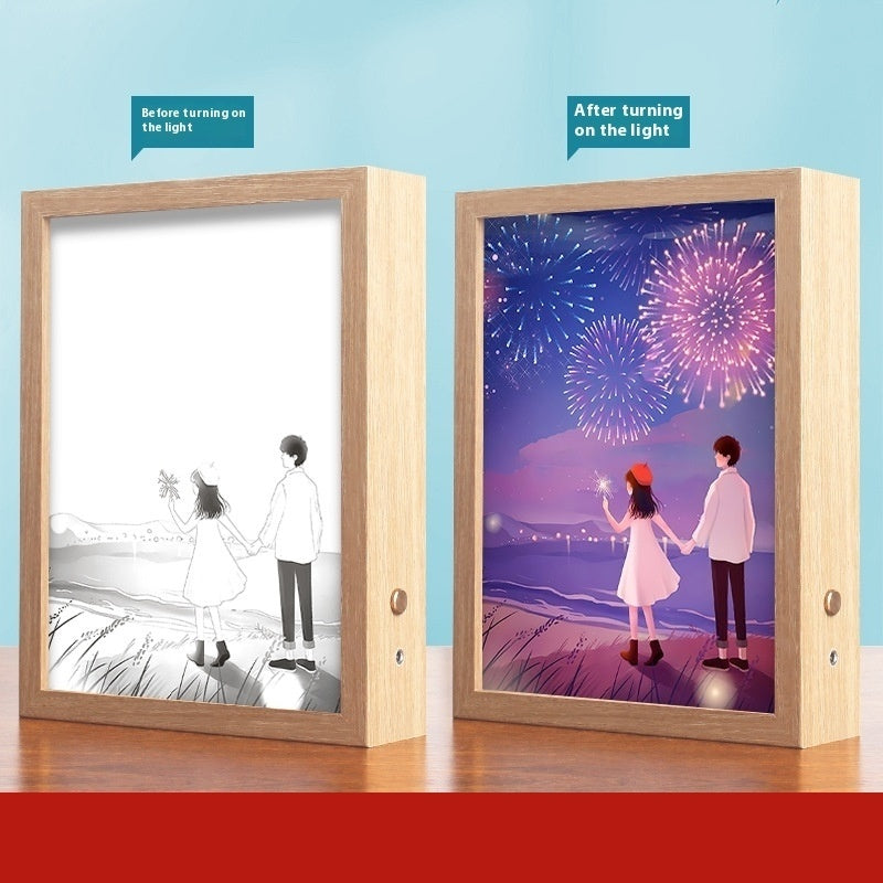 Nightlamp Luminous Painting Lovers Creative Beautiful Gifts