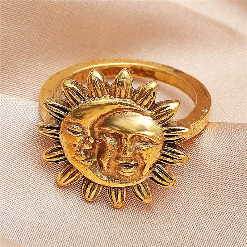 Abstract Face Ring Fashion Creative Accessories