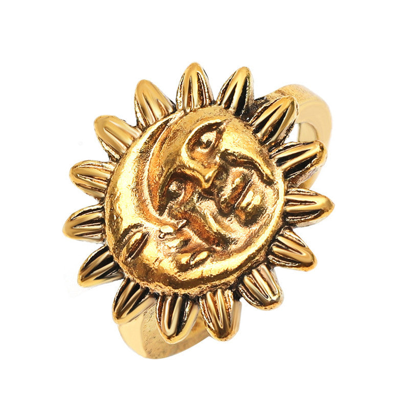 Abstract Face Ring Fashion Creative Accessories