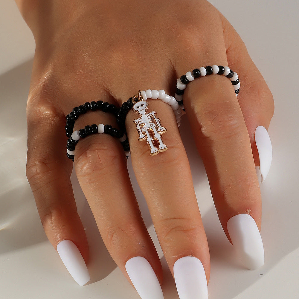 Small Gifts Creative Elastic Rice Bead Ring