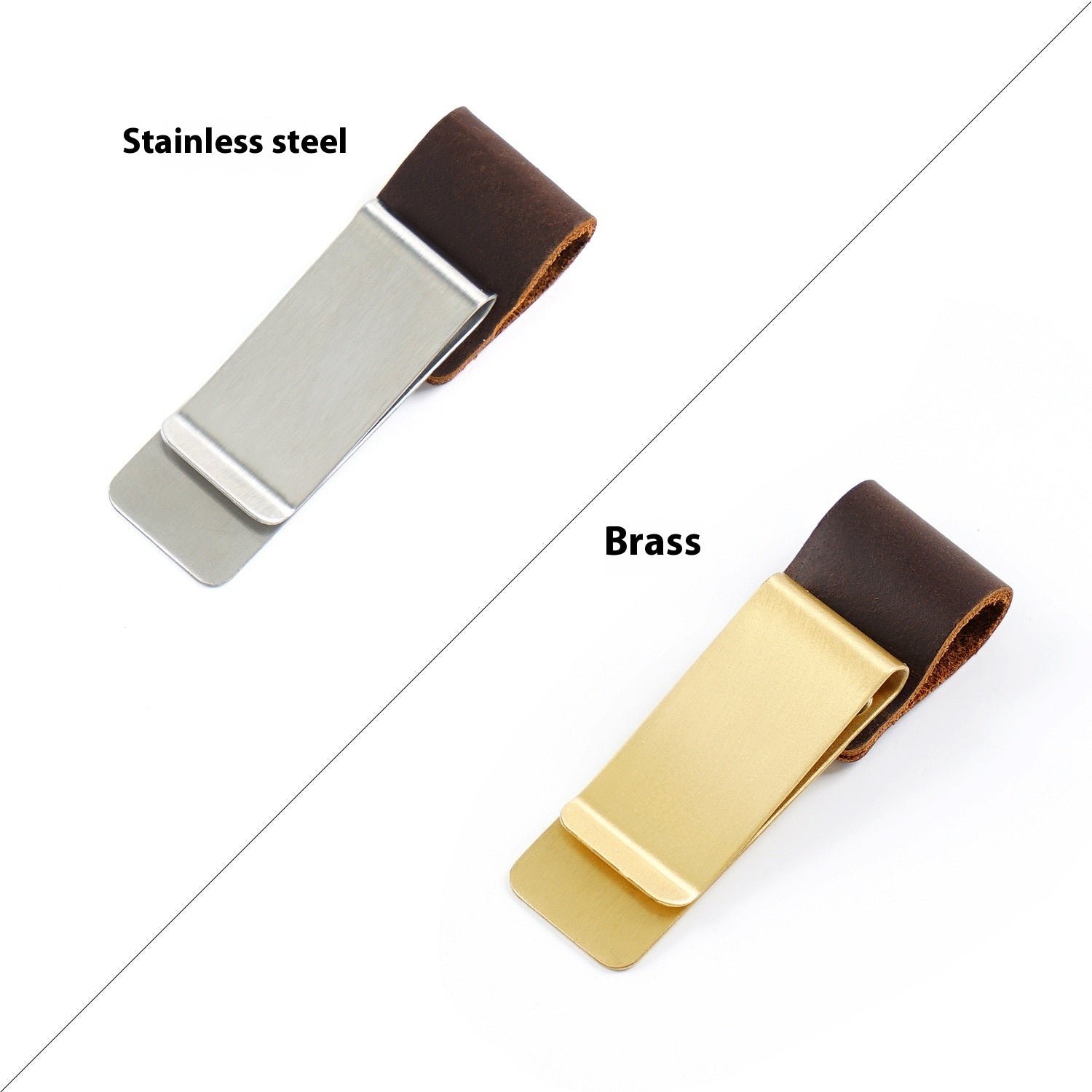 Wallet Metal Leather Vintage Notebook Accessories Bookmark Pen Holder