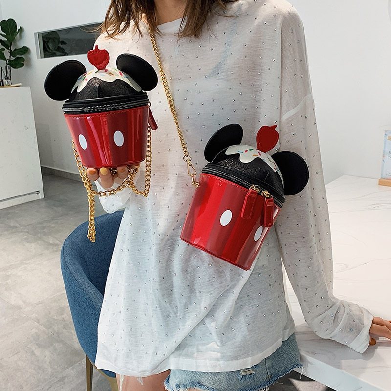Fashion cylindrical bucket bag