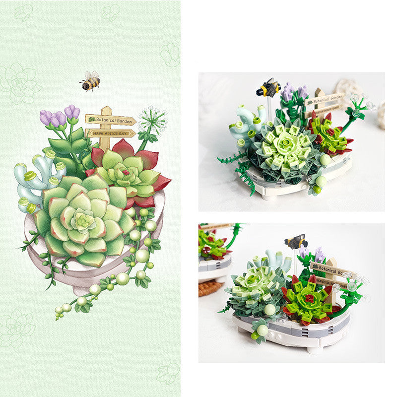 Girls Gifts Home Furnishings Assembling Bouquet Toys